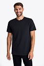 Cotton pique T-shirt 1 | BLACK | Audimas