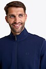 Cotton French terry full-zip sweatshirt 3 | BLUE | Audimas