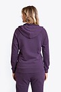 Soft full-zip cotton hoodie 2 | PURPLE | Audimas