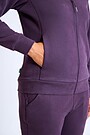 Soft full-zip cotton hoodie 3 | PURPLE | Audimas