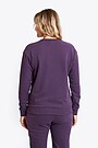 Soft cotton V neck sweatshirt 3 | PURPLE | Audimas