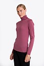 Light merino wool roll neck top 1 | PINK | Audimas