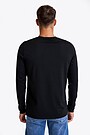 Light merino wool long sleeves top 2 | BLACK | Audimas