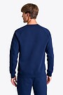 Cotton pique crewneck sweathsirt 2 | BLUE | Audimas