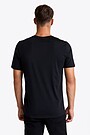 Merino wool T-shirt with print 3 | BLACK | Audimas