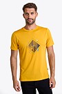 Merino wool T-shirt with print 1 | YELLOW | Audimas