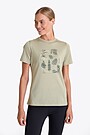 Merino wool T-shirt with print 1 | GREEN | Audimas