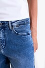 Tapered fit jeans with elastane 3 | BLUE | Audimas