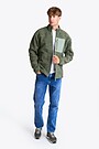 Oversized full-zip sherpa fleece jacket 1 | CHAKI | Audimas