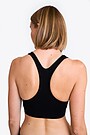 Seamless merino padded racerback bra 3 | BLACK | Audimas