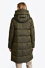 Down coat with cocooning hood 2 | GREEN | Audimas