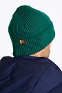 National collection knitted merino wool hat 4 | GREEN | Audimas