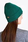 National collection knitted merino wool hat 3 | GREEN | Audimas