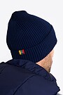 National collection knitted merino wool hat 3 | BLUE | Audimas