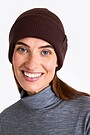 Knitted merino wool hat 1 | BROWN | Audimas