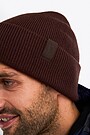 Knitted merino wool hat 3 | BROWN | Audimas