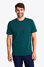 Loose fit T-shirt with print 1 | GREEN | Audimas