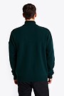 Winter patern wool sweater with high collar 2 | GREEN | Audimas