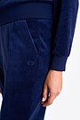 Cotton velour sweatpants 4 | BLUE | Audimas