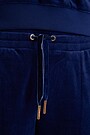 Cotton velour sweatpants 5 | BLUE | Audimas