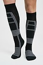 Long socks for winter sports 1 | Black/grey | Audimas