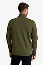 Cotton French terry full-zip sweatshirt 2 | GREEN | Audimas