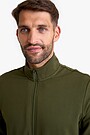 Cotton French terry full-zip sweatshirt 3 | GREEN | Audimas