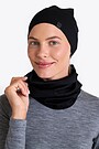 Merino wool hat and neck cuff set 3 | BLACK | Audimas