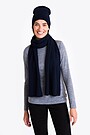 Knitted merino wool hat and scarf set 2 | BLUE | Audimas