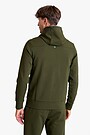 Cotton French terry full-zip hoodie 2 | GREEN | Audimas