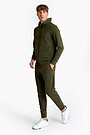 Cotton French terry full-zip hoodie 5 | GREEN | Audimas