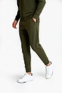 Stretch cotton slim fit sweatpants 2 | GREEN | Audimas