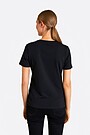 Short sleeves cotton T-shirt Let's head into winter! 3 | BLACK | Audimas