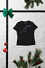 Short sleeves cotton T-shirt Winter way 1 | BLACK | Audimas