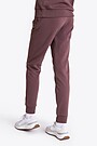 Tapered cotton French terry sweatpants 3 | BROWN | Audimas