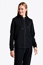 Cotton French terry full-zip hoodie with Modal 4 | BLACK | Audimas