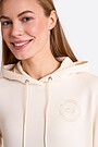 Cotton French terry hoodie with Modal 3 | Cream | Audimas