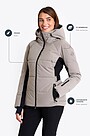 Universal down ski jacket with membrane 2 | Cream | Audimas