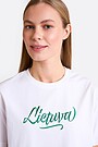 National collection cotton T-shirt LIETUVA 3 | WHITE | Audimas