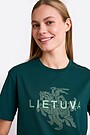 National collection cotton T-shirt LIETUVA 3 | GREEN | Audimas