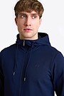 Cotton French terry full-zip hoodie 3 | BLUE | Audimas