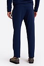 Straight cut cotton French terry sweatpant 3 | BLUE | Audimas