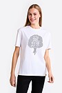 Short sleeves cotton T-shirt the strength of centuries 1 | WHITE | Audimas