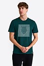 Short sleeves cotton T-shirt the eyes of the forest 1 | GREEN | Audimas