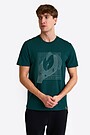 Short sleeves cotton T-shirt the mystery of the deep 1 | GREEN | Audimas