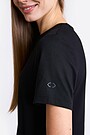 Peach touch synthetic T-shirt 3 | BLACK | Audimas