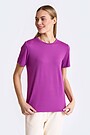 Peach touch synthetic T-shirt 1 | PURPLE | Audimas