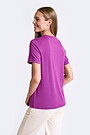 Peach touch synthetic T-shirt 2 | PURPLE | Audimas