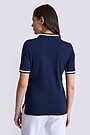 V-neck polo short sleeve 2 | BLUE | Audimas