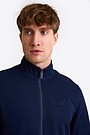 Organic cotton French terry full-zip sweatshirt 3 | BLUE | Audimas